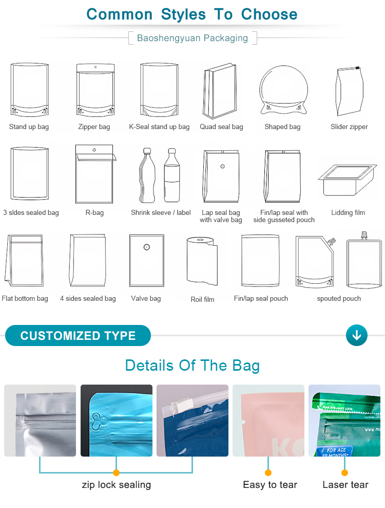 Mylar Packaging Bag